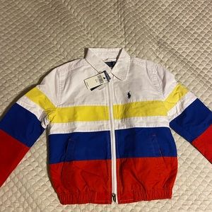 Brand new polo ralph lauren stripped jacket